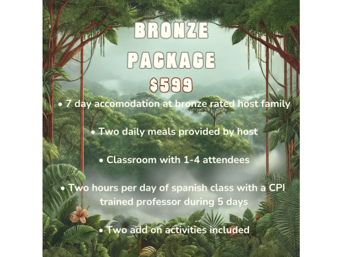 Bronze Package - 599 USD